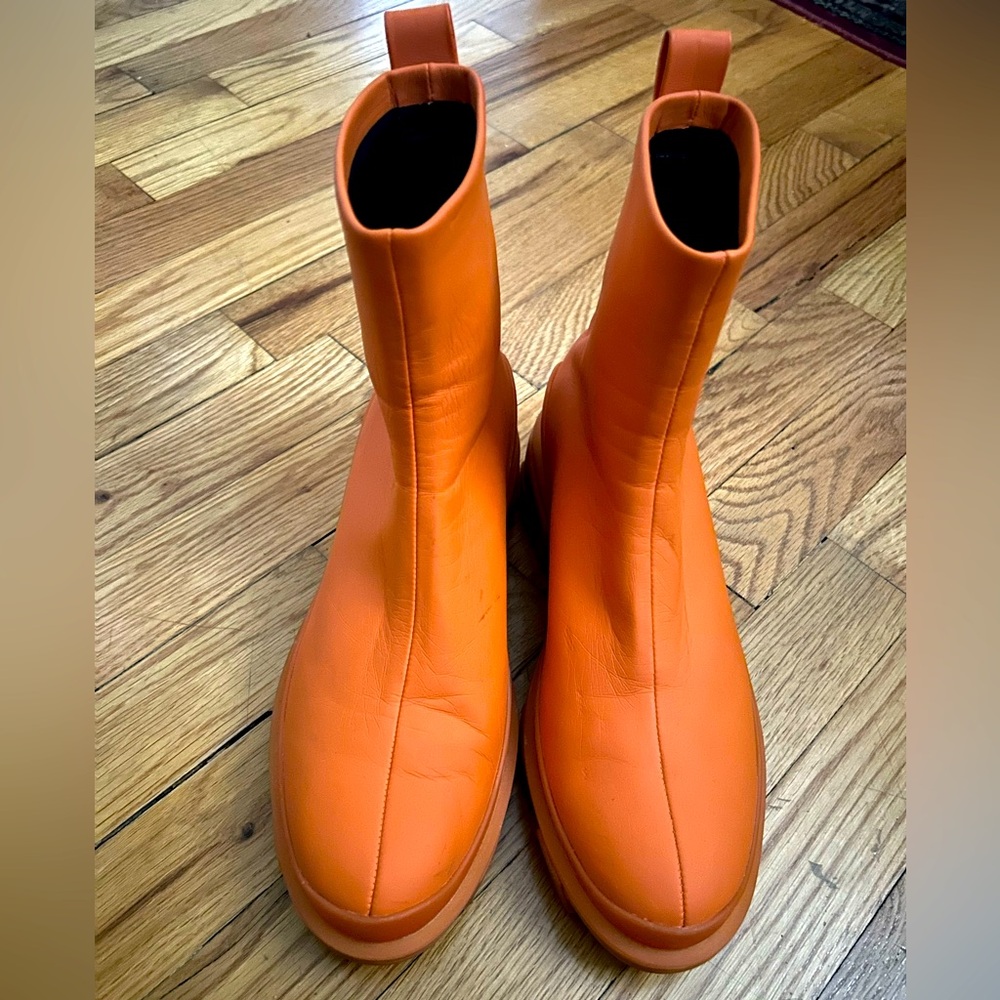 Rag & Bone shiloh water resistant bootie burnt orange 38